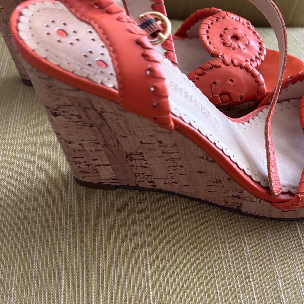 Jack Rogers Bright Orange Sandals - Picture 5 of 7